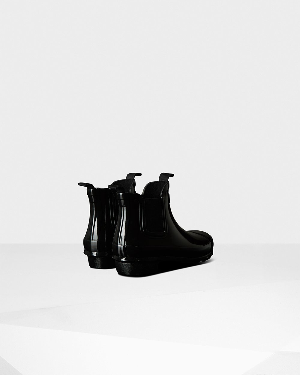 Botas Chelsea Hunter Niños - Original Big Gloss - Negros - TWUJXNL-63